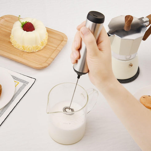 Electric Milk Frother, Handheld USB-charging Foam Maker, Rechargeable Mini Blender and Coffee Frother for Chappccino,