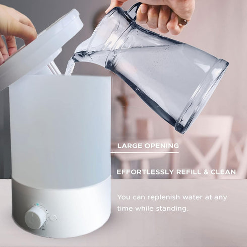 MegaWise Top Refill Night Light Humidifier, 7-Colour for Kid Bedroom, 3.5L Large Capacity, No Leakage