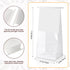 Bakbania 50 Pack 11x5.1x3.9 Inches Bakery Bags with Window White Bread Loaf Bags Tin Tie Tab Lock Bags Toast Bags
