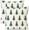Christmas Pillow Covers 18x18 Set of 2, Modern Farmhouse Xmas Holiday Throw