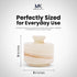 3 Inch MARBLOUS KRAFTS Marble Salt Cellar White Onyx Salt Holder With Lid for Spice Jar & Stone Salt Container, Modern