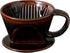 Asayu Japan Ceramic Coffee Pour Over Maker Set, Chocolate Brown, Slow Brewing Dripper with 3 Holes for Coffee & Tea