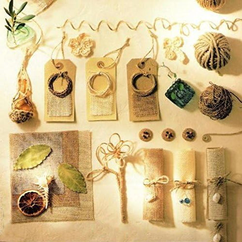 328 Feet Natural Jute Twine with 100 Pcs Mini Natural Wooden Clothespins for Craft Pictures Clips