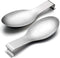 Spoon Rest Set of 2 - E-far Stainless Steel Spoon Ladle Holder for Kitchen Stove Top, Dishwasher Safe