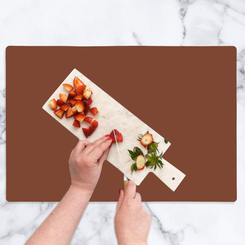 KimTin 70cm50CM Counter, Countertop Heat Resistant Mat for Air Fryer Site on, Thick Silicone Mats for Kitchen