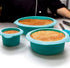 Webake Round Cake Pan Set - 3 Tier Cake Layer Tin, 8 Inch, 6 Inch, 3 Inch - Silicone Baking Molds for Parties