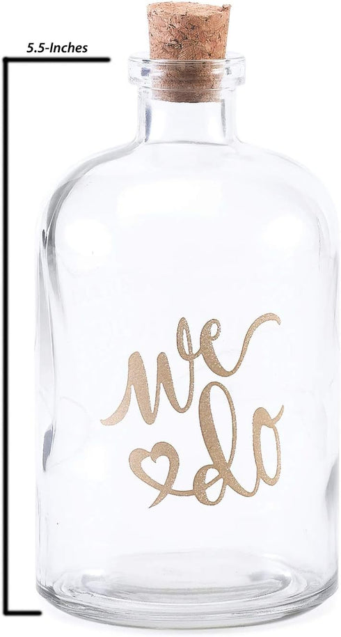 Wedding Accessories Sand Ceremony Decanter, We Do, 5.5-Inches