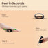 Kebley Garlic Press Rocker Stainless Steel Garlic Crusher, Mincer and Chopper with Peeler and Scraper,brush, Easy