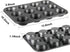 Muffin Tin, 12-Well Nonstick Cupcake Pan Set of 2, Heavy Duty Steel Muffin Pan by TAOUNOA