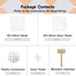 C&AHOME 8-Cube Storage Organizer with Doors, DIY Plastic Modular Bookshelf, 24.8" L × 12.4" W × 48.4" H, Milky