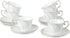 Agyiuns Tea Cups Set Of 6, Tea Cup And Saucer Set,6oz for