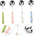4pcs Bunny Dessert Spoon Set - Espresso, Ice Cream, Asian Soup Spoons, Stainless Steel Rabbit Design, Child Handle