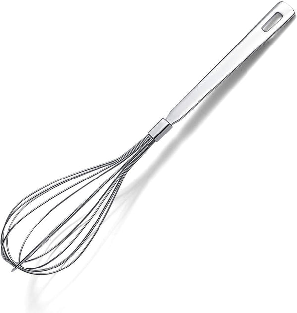 Berglander Whisks for Cooking, Stainless Steel Balloon Whisk Set, Sturdy Kitchen Wire Whisks for Baking, Blending,