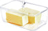 Youngever Plastic Butter Keeper, Reusable Clear Butter Dish, Butter Container with Lid