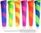 Wpunwen 6 Pcs Silicone Ice Pop Molds with Lids, Durable Reusable Popsicle Tubes for Kids, Multi-color