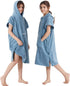Swimming Hiturbo Kids Changing Towel Poncho: Quick Dry Absorbent Bath Towels Hoodie - Microfiber Swim Surf Poncho