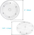 Jersvims 2Pcs 4 Inch Acrylic Turntable Platter, Transparent Round Rotating Organizer for Kitchen Pantry Cabinet