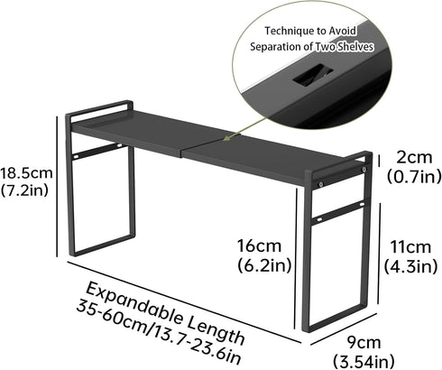 1pcs Counter Small Narrow Tall Shelf for Windowsill Kitchen Organizer Window Sill Plant Shelf Stackable Shelves