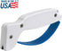 AccuSharp Knife & Tool Sharpener, Hand-Held Tungsten Carbide Tool, Restores & Sharpens Knives, White & Blue