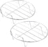 2 Pack Steaming Rack, 7 Inch Round Food Grade Stainless Steel Steamer Plate for Cooking, Cooling, Roasting
