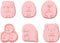 Cookie Cutter Set, 6pcs Kids Cake Decoration 3D Mini Cartoon Animal Baking Tool