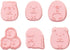 Cookie Cutter Set, 6pcs Kids Cake Decoration 3D Mini Cartoon Animal Baking Tool
