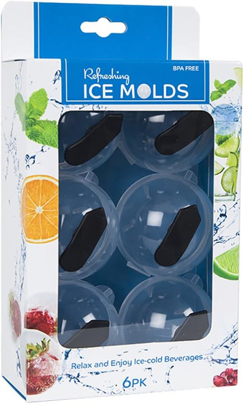 Evriholder Refreshing Ice Molds - Ice Ball Makers, Pack of 6