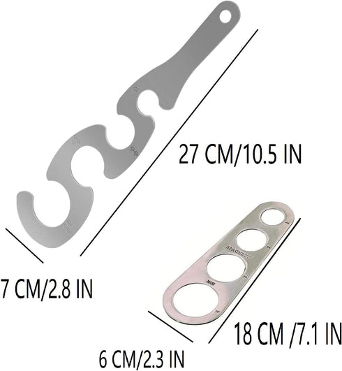 Spaghetti Pasta Measure Stainless Steel Tool, 4 Serving Portion Control Cooking Tool, Kitchen Gadgets 2 Pcs