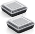 P&P CHEF 8 Inch Square Baking Pan with Lid Set, Non-Stick Square Cake Pans for Brownies and Lasagna, 4 Pieces