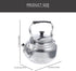 6.9Inches Aluminum Alloy Stove Top Teakettle Kitchen Teapot Vintage Alloy Coffee Kettle Boiling Water Kettle Old Fashioned by DEARMAMY