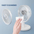 4 Inch Strong Desk Fan, 4 Speeds, Quiet, 310 Rotation, Detachable, Lightweight, Easy to Clean, Mini USB Fan for Home,