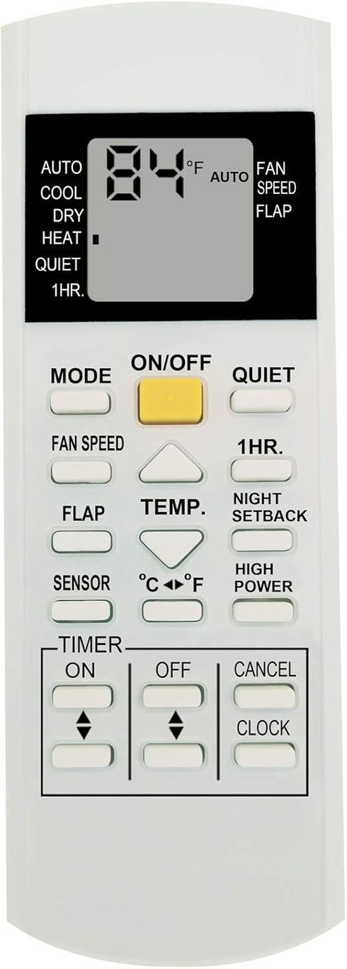 Replacement Air Conditioner Remote Control, CV6233198927, Work for CS-KE30NKU