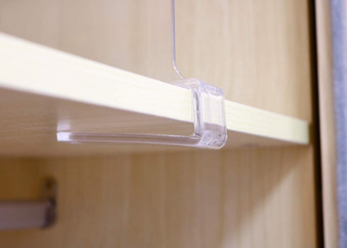 CY craft Acrylic Shelf Divider, Clear Closet Shelf Separators for Clothing and Kitchen Cabinet Storage, 6 PCS