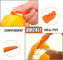 Orange Peeler Tools, Plastic Citrus Remover for Easy Open Lemon Peel Cutter, Kitchen Gadgets (Orange 2 Pack)