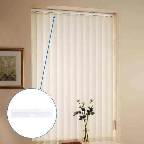 24pcs Vertical Blind Repair Vane Savers, Plastic Repair Tabs and Clips for Vertical Blinds Replacement Slats, White