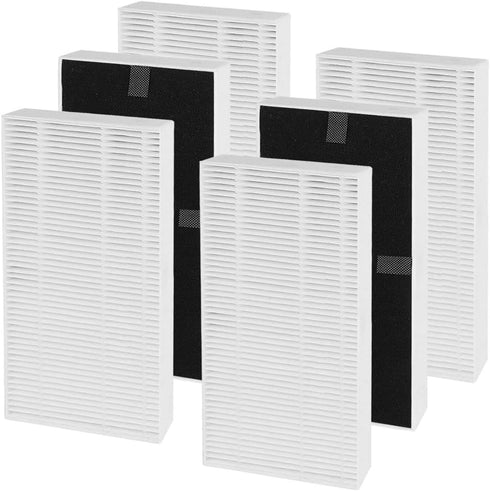 Hepa Filter Replacement for Honeywell U Filter | Compatible with Honeywell HHT270, HHT290 Series, 6 Pack