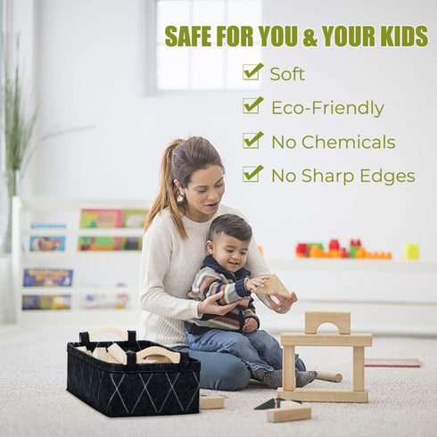Small Collapsible Baskets, Fabric Storage Bin Organizer for Shelves, Dark Gray for Underwear, Socks, Baby Products