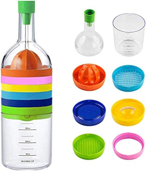 8 in 1 Multipurpose Kitchen Tool Set - All in 1 Kitchen Gadget Bottle for Cooking