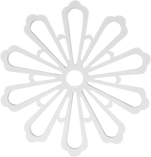 allydrew Non-Slip Insulated Silicone Carved Trivets - Flexible Floral Coasters & Pot Holders Set (3 Pcs)
