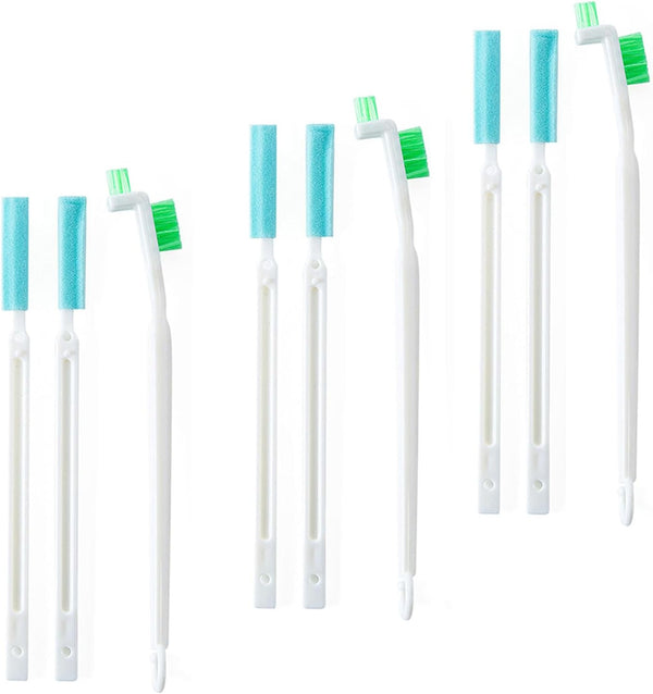Mini Bottle Brushes for Cleaning with Flat Detail Scrubbers, Tiny Split Crevice Cleaner for Small Grooves & Corners (9)