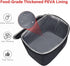 Gloppie Insulated Lunch Bag, Lunch Box Cooler Bag for Work Picnic, Ideal Gift, Black