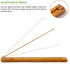 2 Pieces Bamboo Wood Incense Holder for Sticks, Adjustable Angle Incense Burner with Ash Catcher, 9.8 Inches