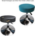 Round Stool Cover 12-16 Inch Round Bar Stool Covers, Luxurious Fabric Stretchable, Washable Dustproof Soft and Durable (2Pcs Peacock Blue) by HuaLiSiJi
