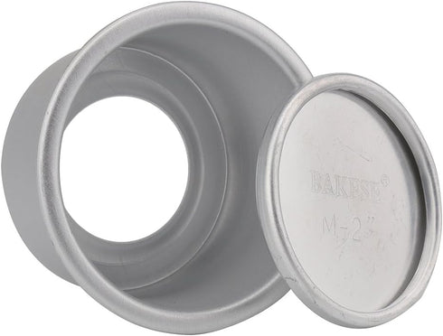 Mini Springform Pans, 2.5 Inch Anodized Aluminum Cake Mould, Removable Bottom Pudding Mold, 5 Pack
