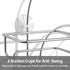 Chrome Shower Caddy Organizer with Hooks - Overhead Bathroom Rack