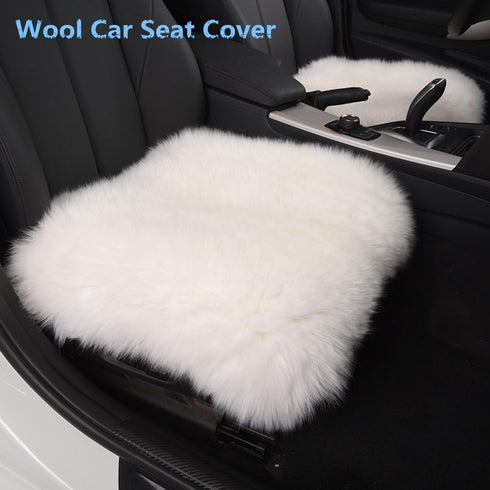 Covers,White,18''18'' UKELER Luxurious Sheepskin Seat Pad Long Wool Sofa Cushion Wheel Chair Pad Car Seat