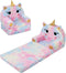 decalsweet Kids Couch Comfy Foldable Kids Sofa to Lounger 2 in 1