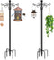PIYILO Shepherds Hooks for Outdoor, 2 Pack 76.8 in Heavy Duty Bird Feeder