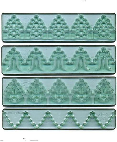 FMM Textured Lace Set 3, Includes 3 Lace Designs and 1 Cutter