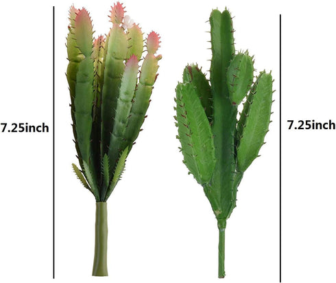 Set of 3 Artificial Succulent Plants, Faux Cactus DIY Material for Home Decor